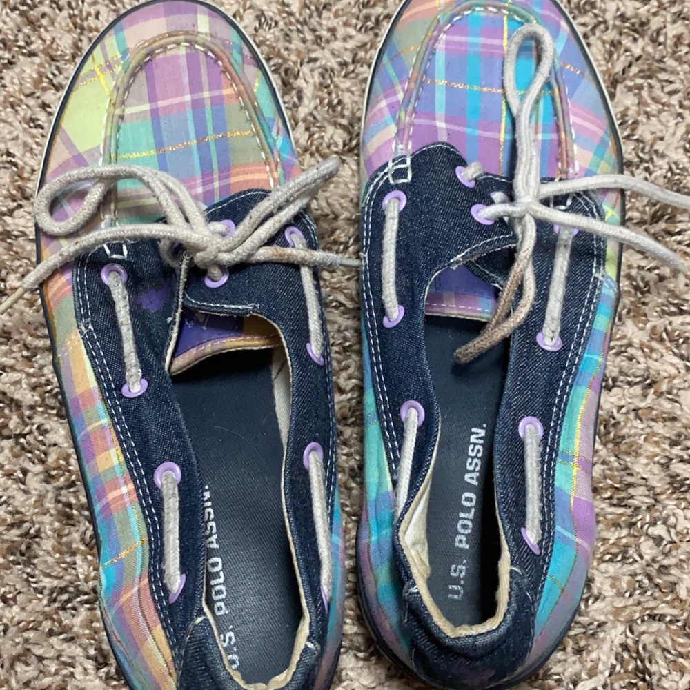 Colorful boat shoes